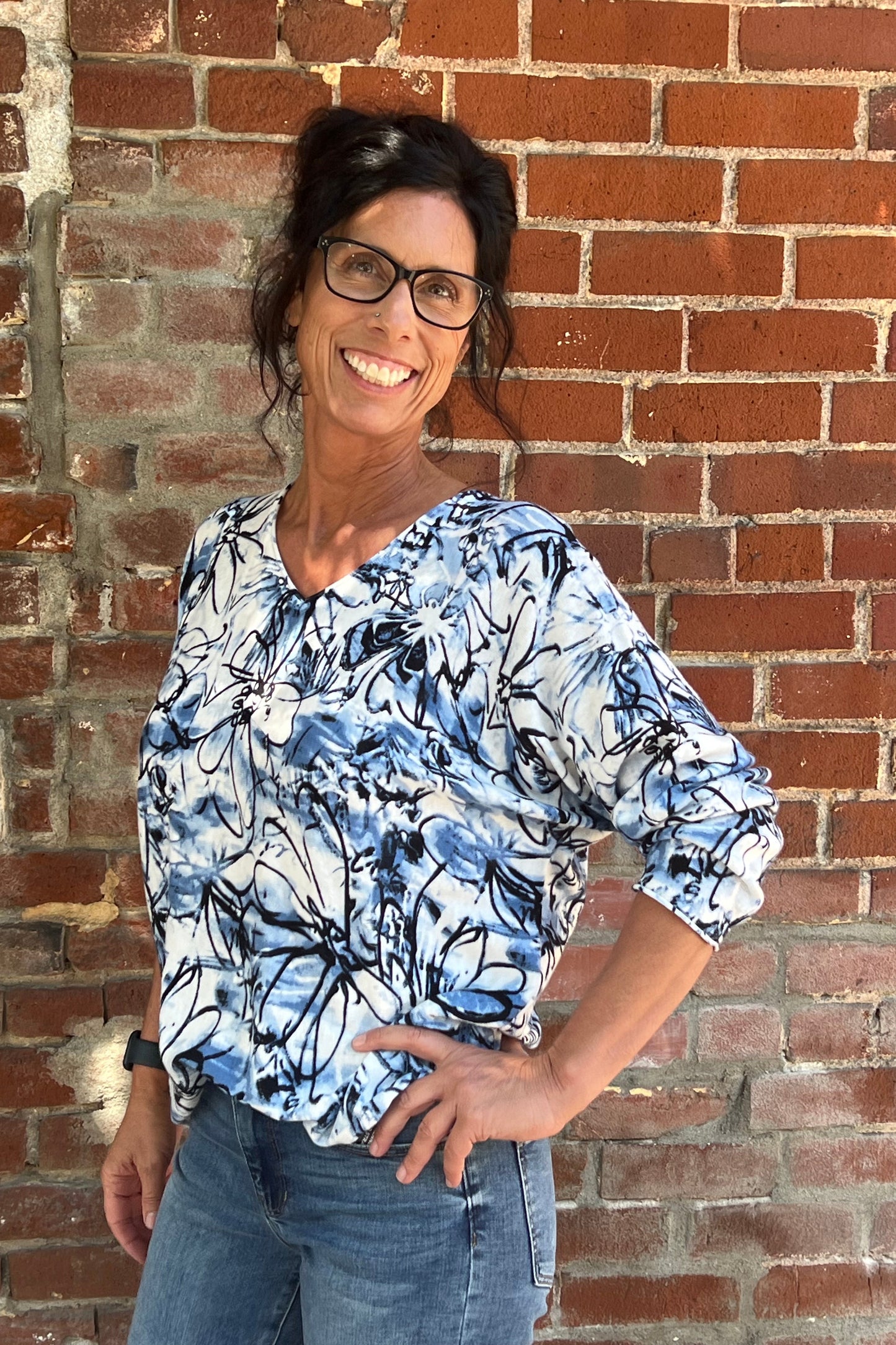 Shana Cotton V Neck Sweater