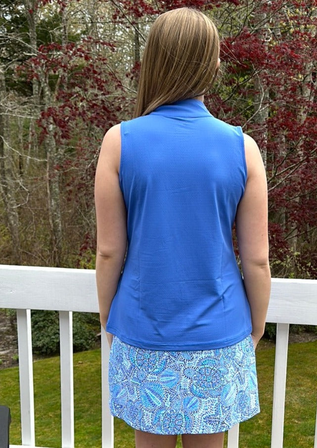 Beachtime Sleeveless 1/4 Zip Top