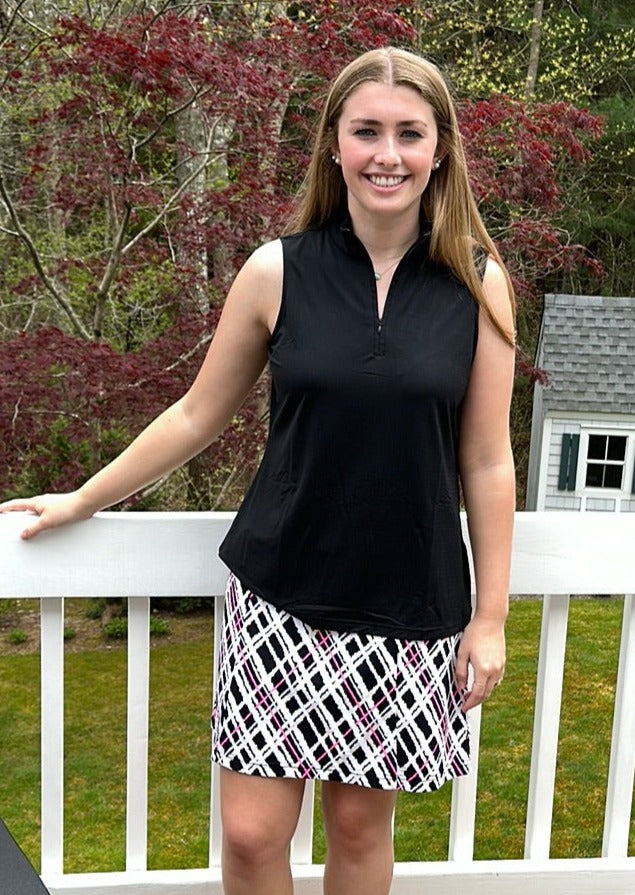 Beachtime Sleeveless 1/4 Zip Top