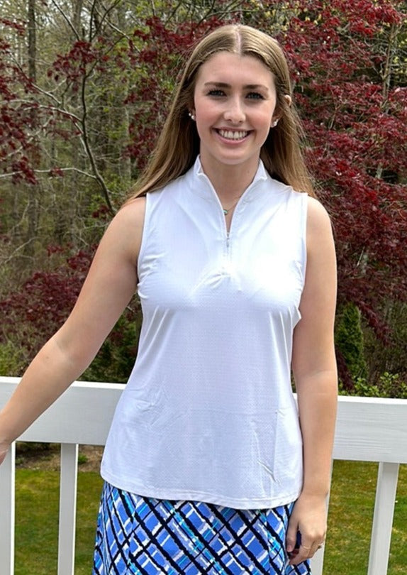 Beachtime Sleeveless 1/4 Zip Top