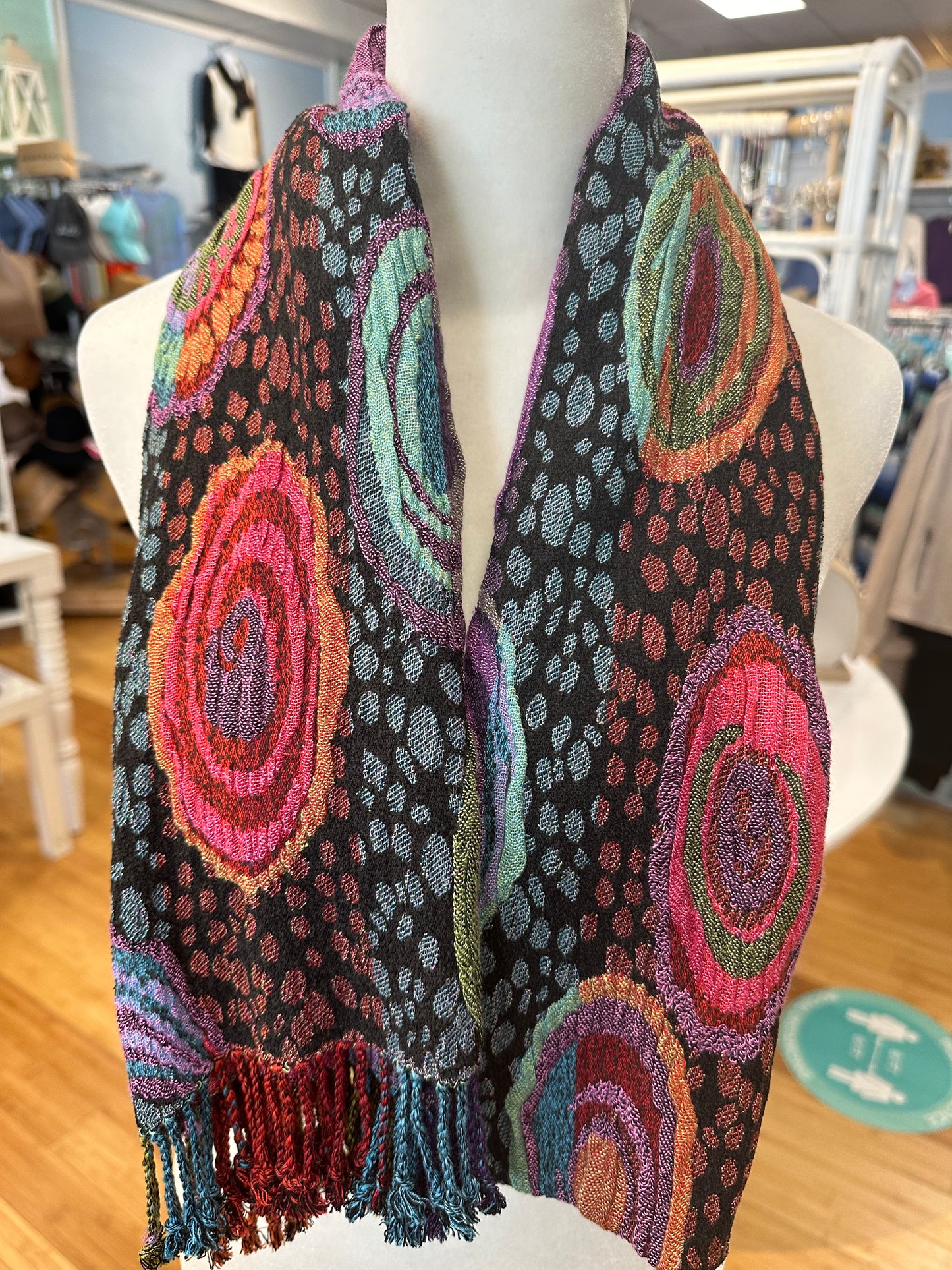 Silk Blend Fringed Scarves