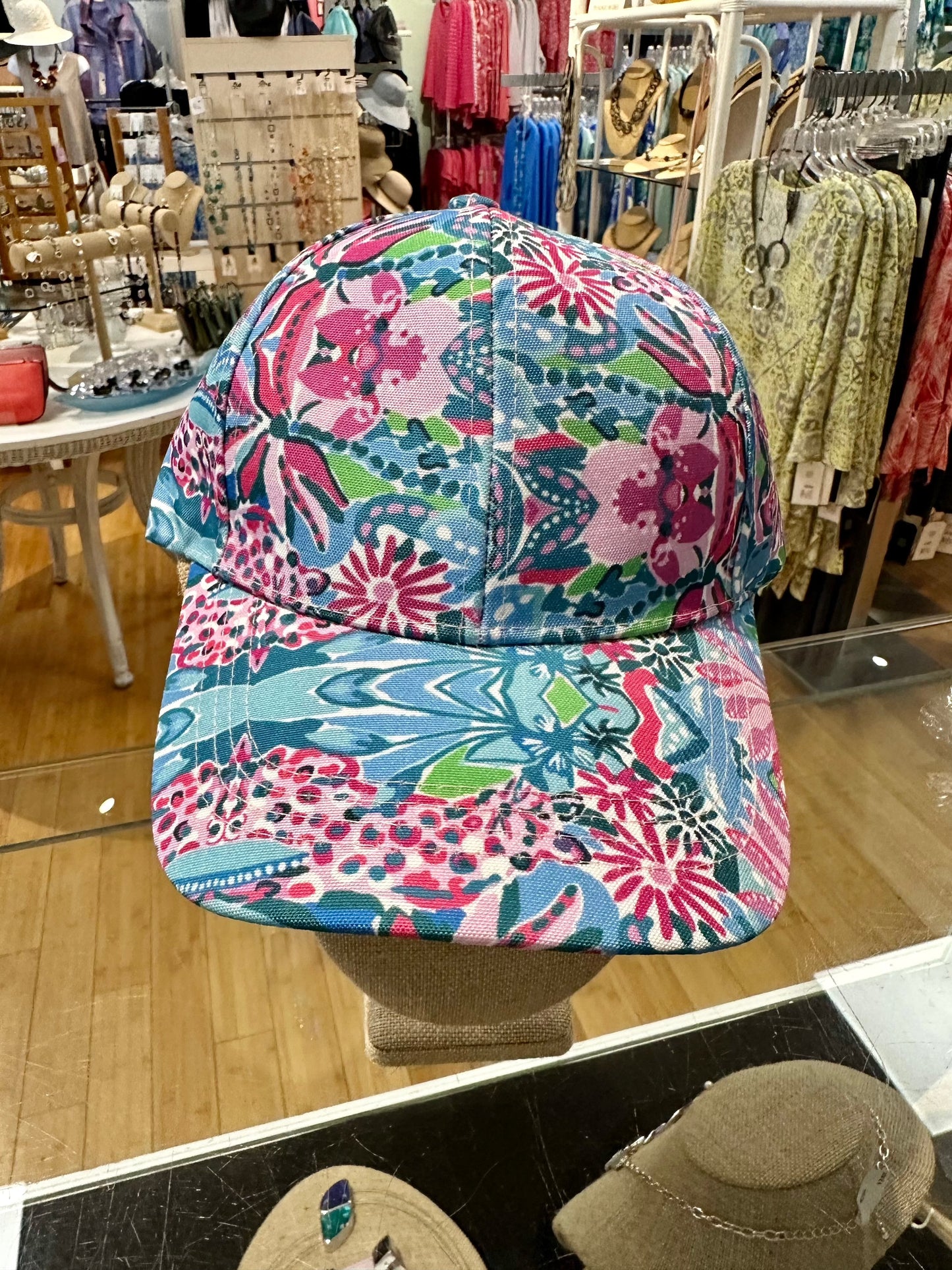 Floral Print Baseball Hat
