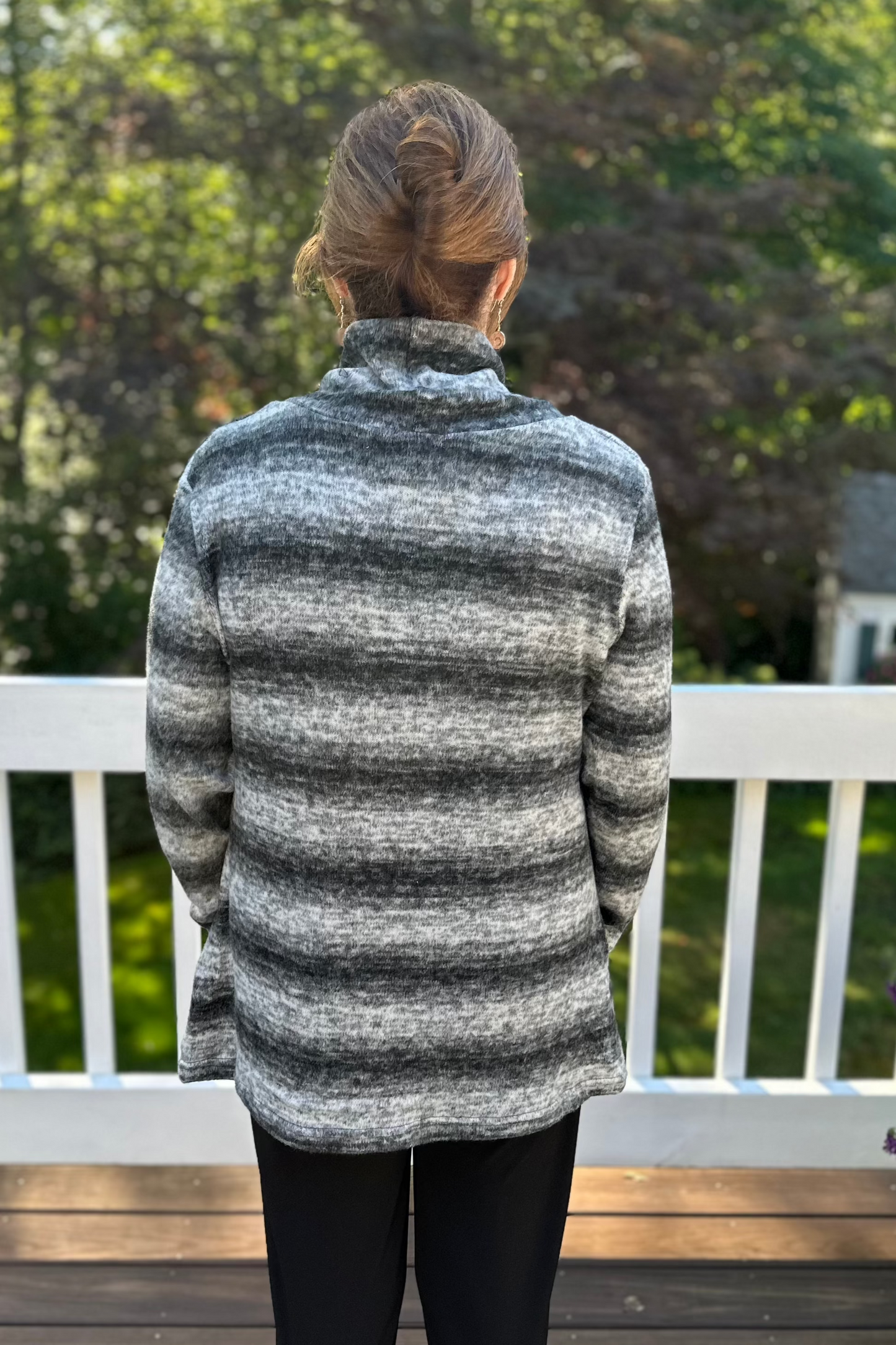Shana Fleece Cowl Neck Sweater-50% OFF