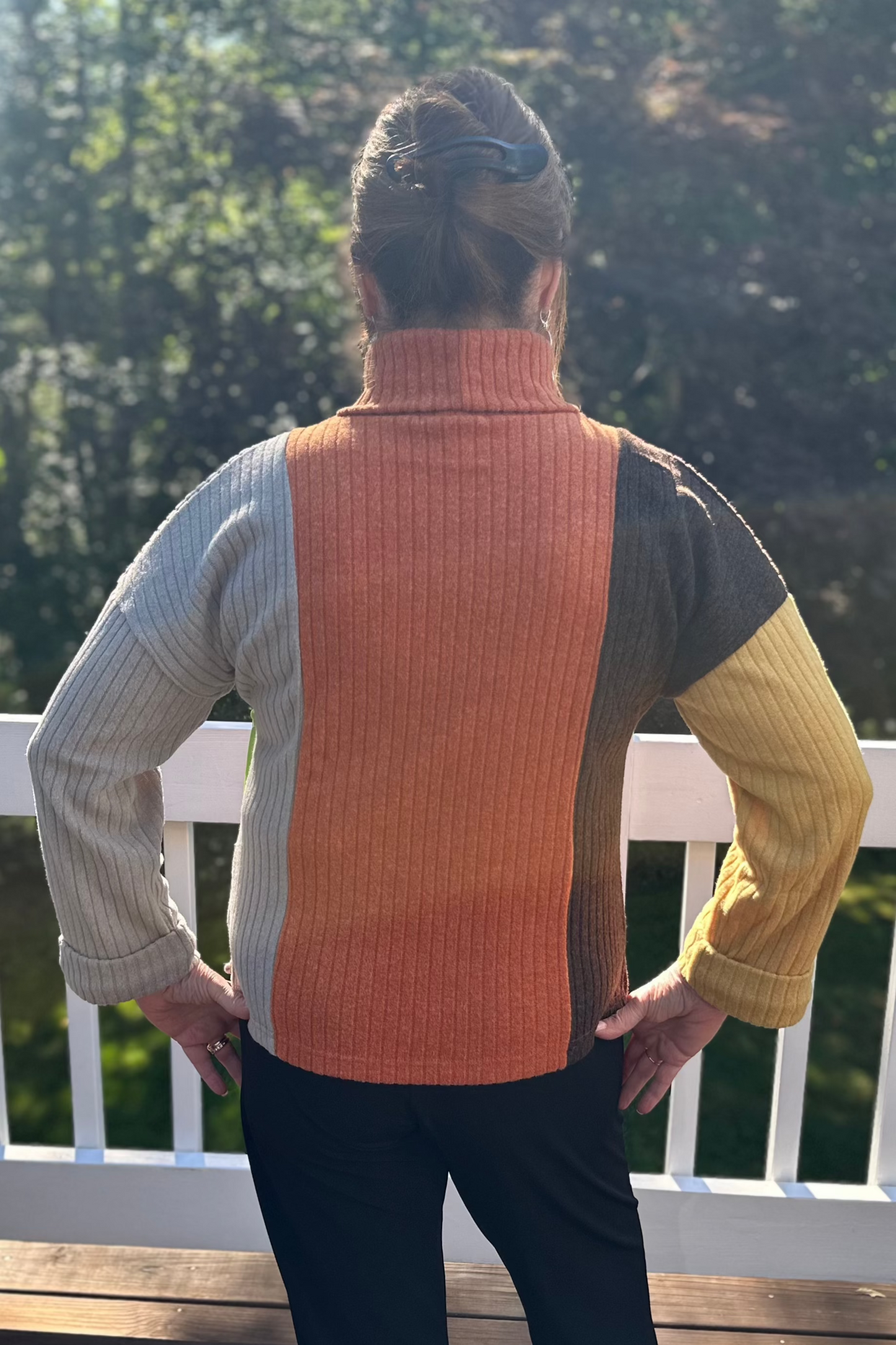Trisha Tyler Color Block Sweater-50% OFF
