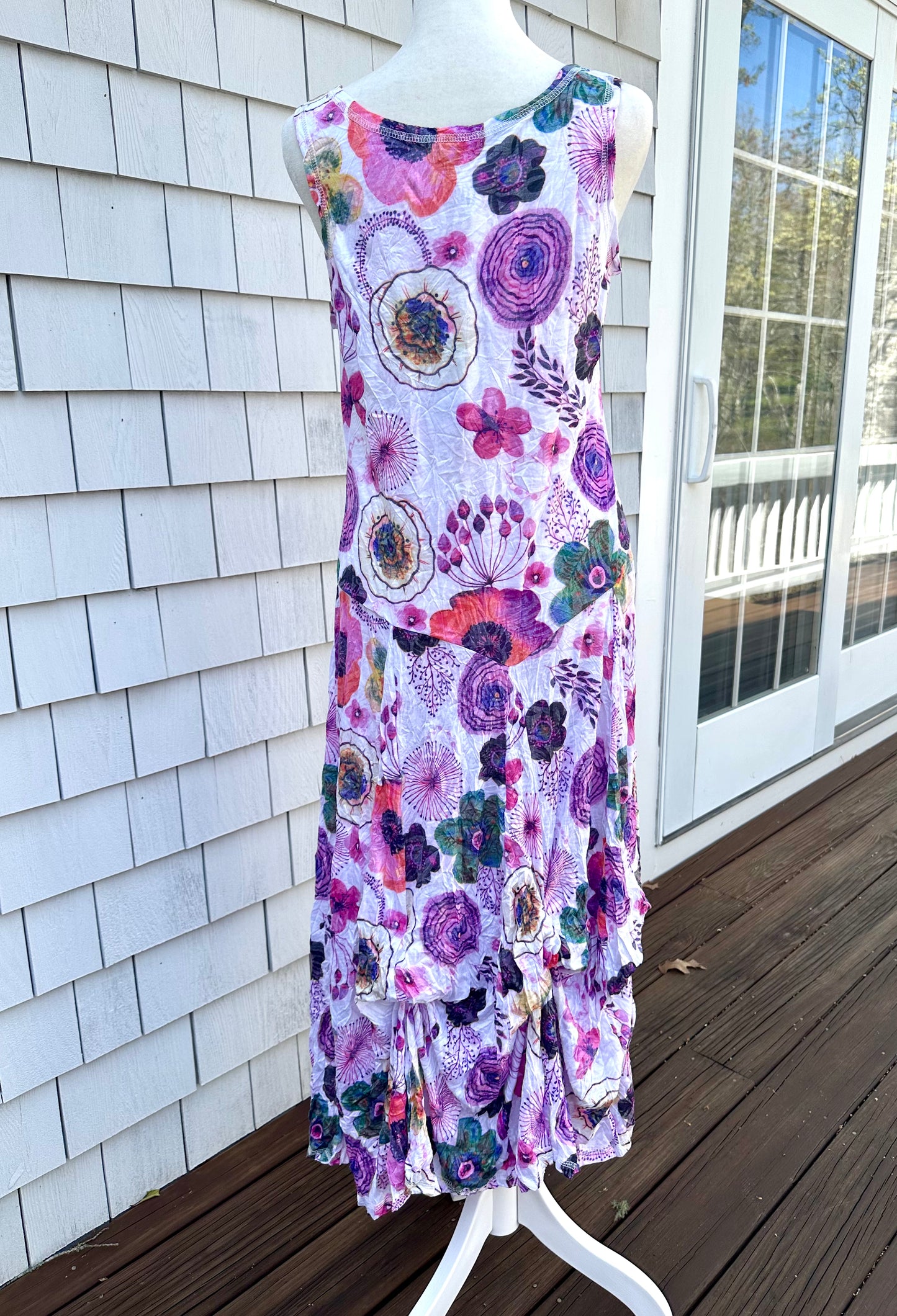 Shana Long Crinkle Tank Dress