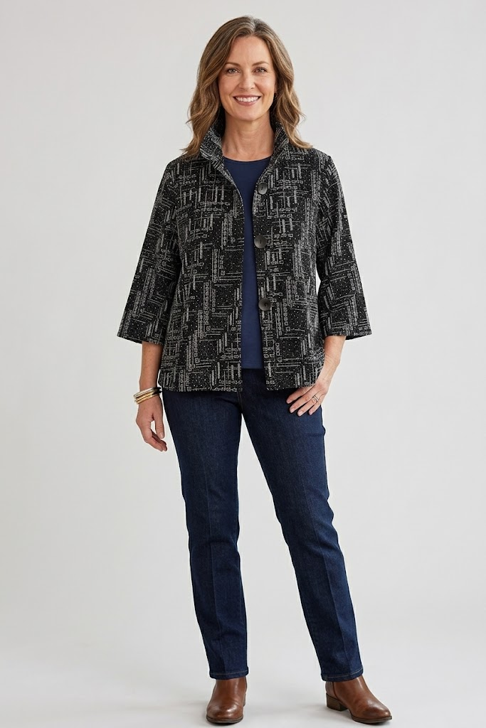 Damee Kandinsky Art Long Jacket Multi