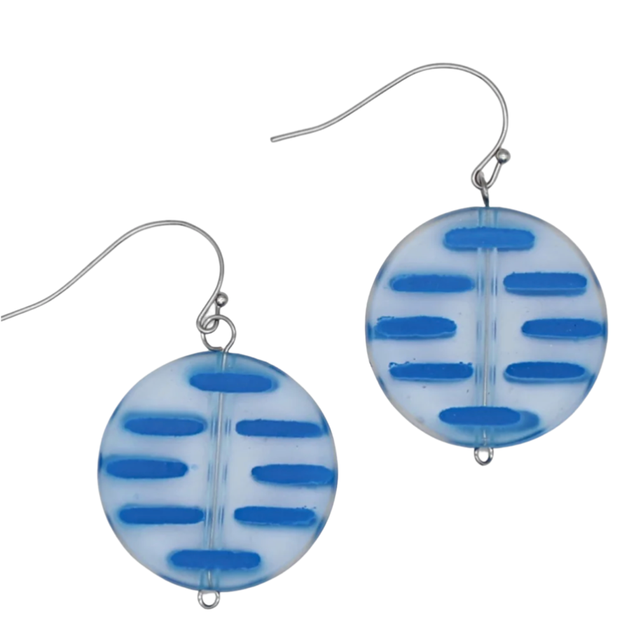 Sylca Blue Greer Resin Earrings