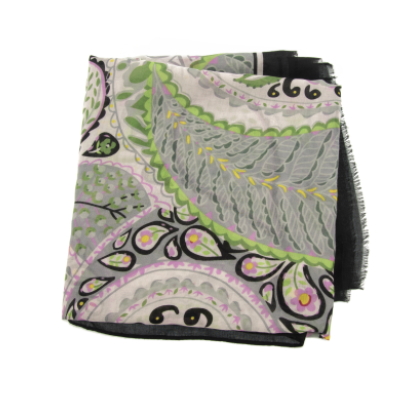 Black Paisley Scarf