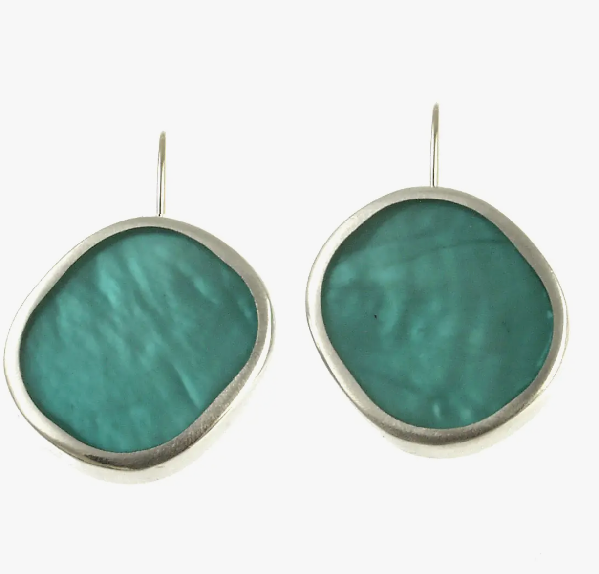 Origin Resin Earrings-Mermaid Green