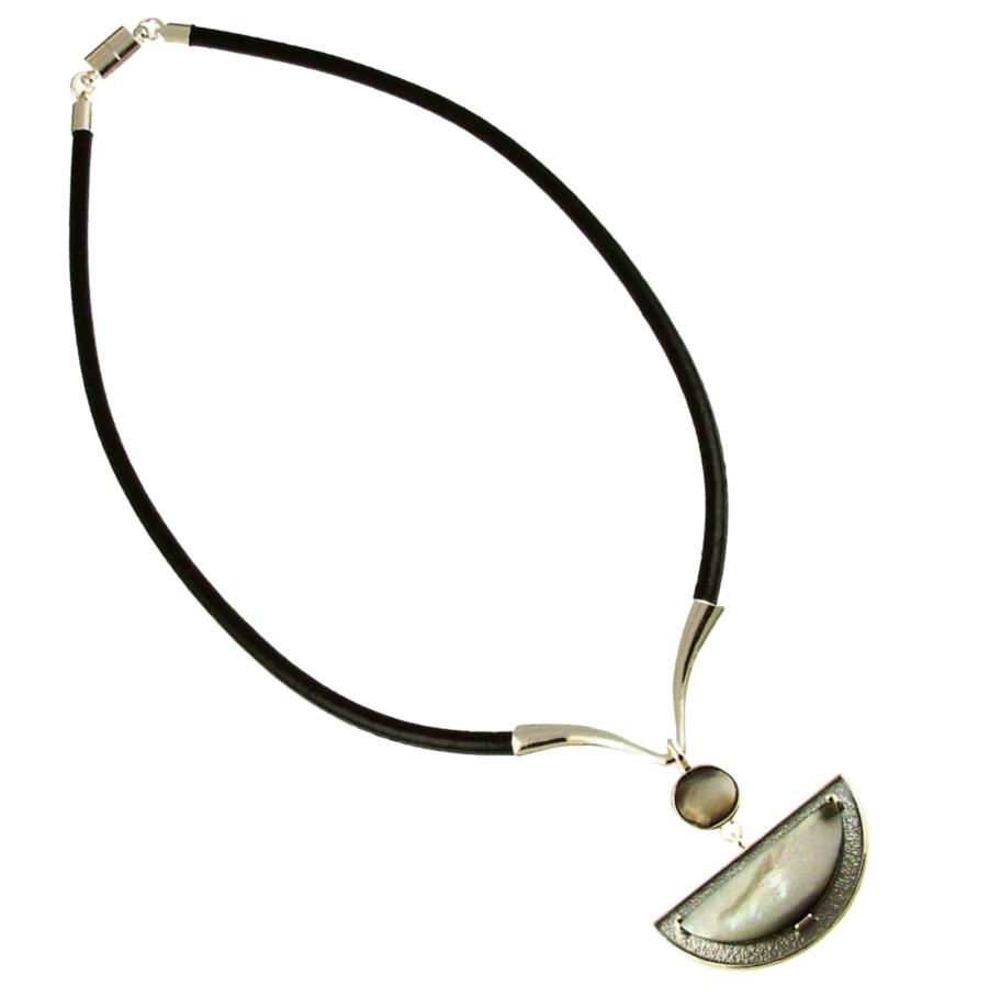 Origin Black Shell Pendant Necklace
