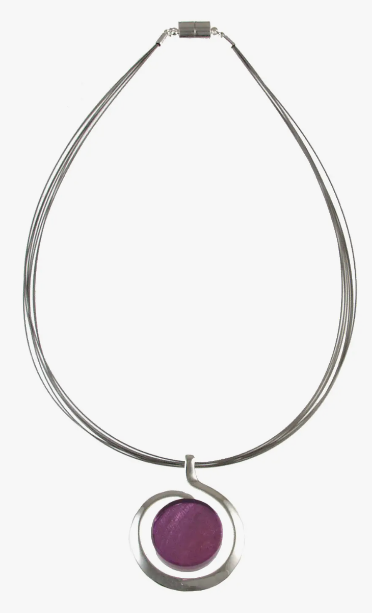 Origin Swirl Necklace-Purple