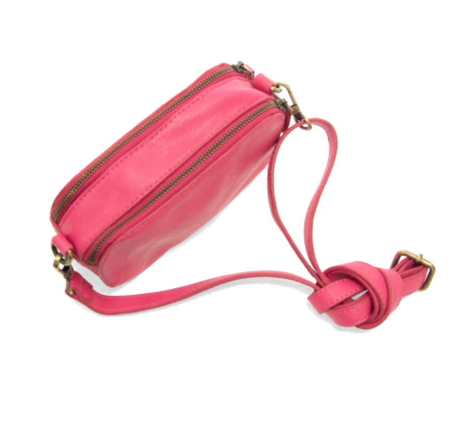 Joy Layne Mini Camera Crossbody - Cha Cha Pink