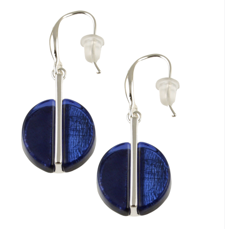 Origin Earrings-Dark Blue