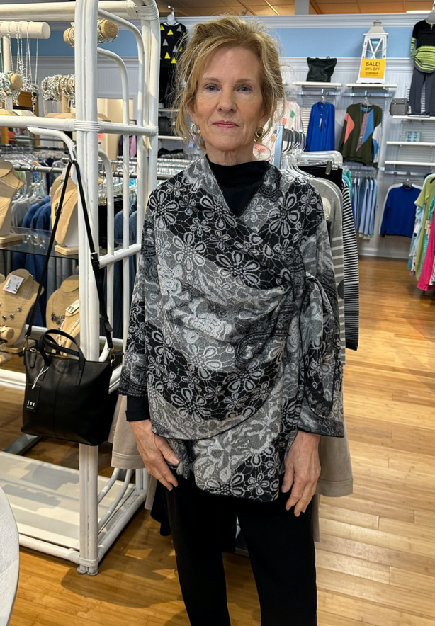 Cashmere Buckle Shawl/Wrap