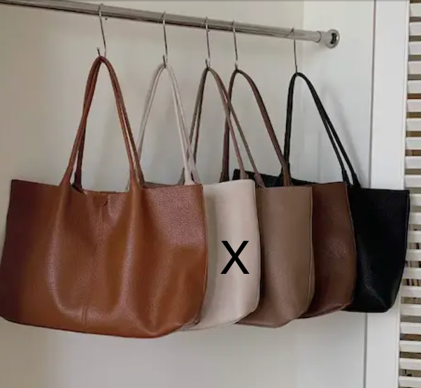 Tote Bag with Pouch-Black