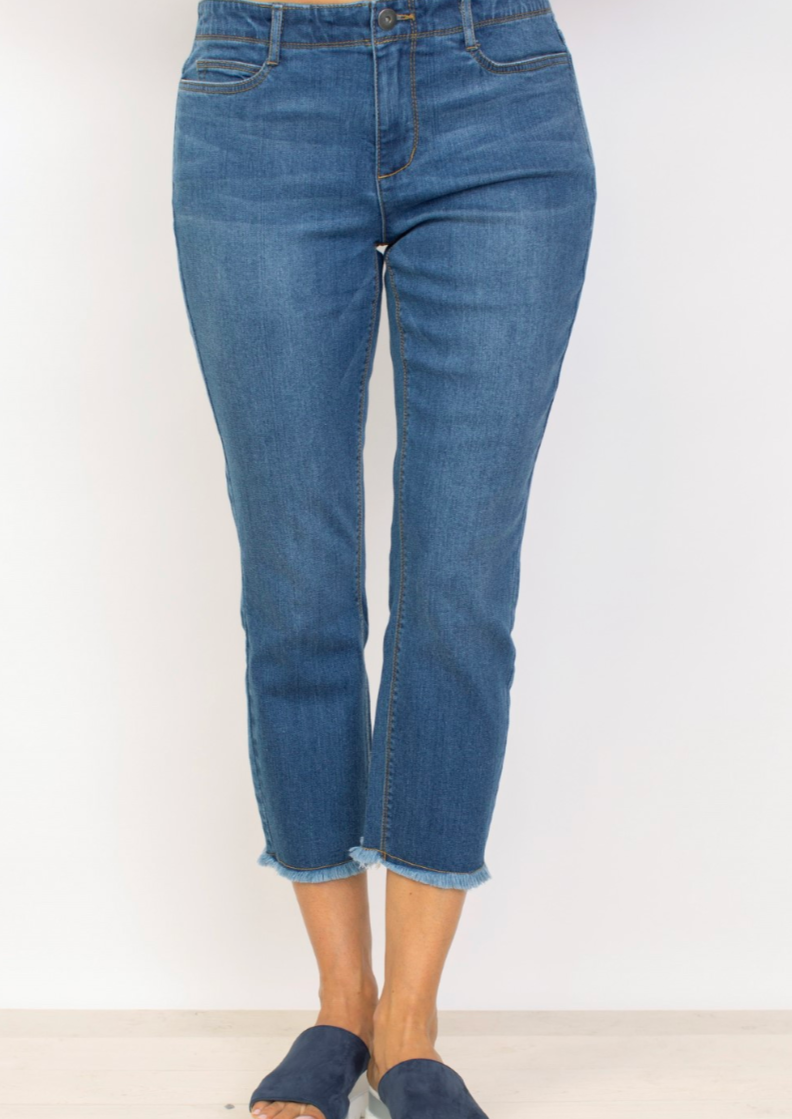 Habitat Stretch Denim Capri-50% OFF