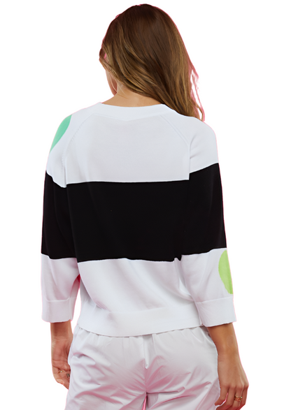 Zaket & Plover Spot-Stripe Sweater-NEW