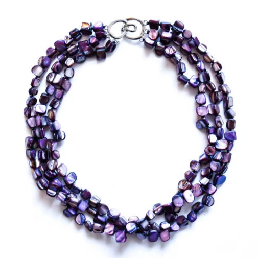 Sea Lily Mother of Pearl Nugget Necklace-RESTOCKED