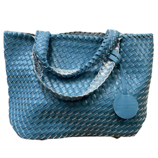Ilse Jacobsen Tote Bag-Allure Blue/Metallic