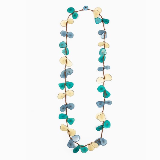 Organic Tagua Slice Necklace