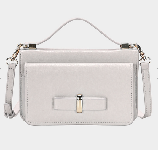 Rectangle Crossbody Bag-Ivory