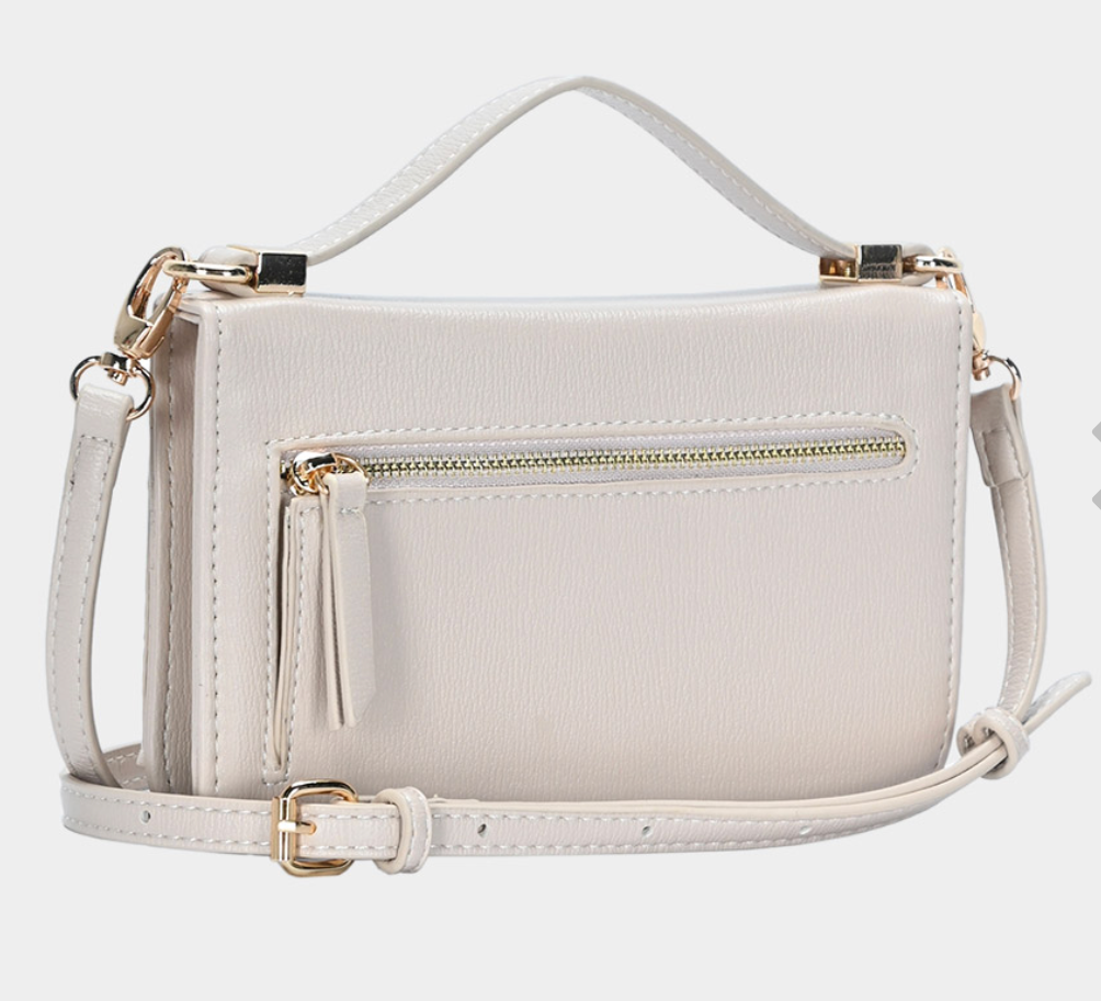 Rectangle Crossbody Bag-Ivory