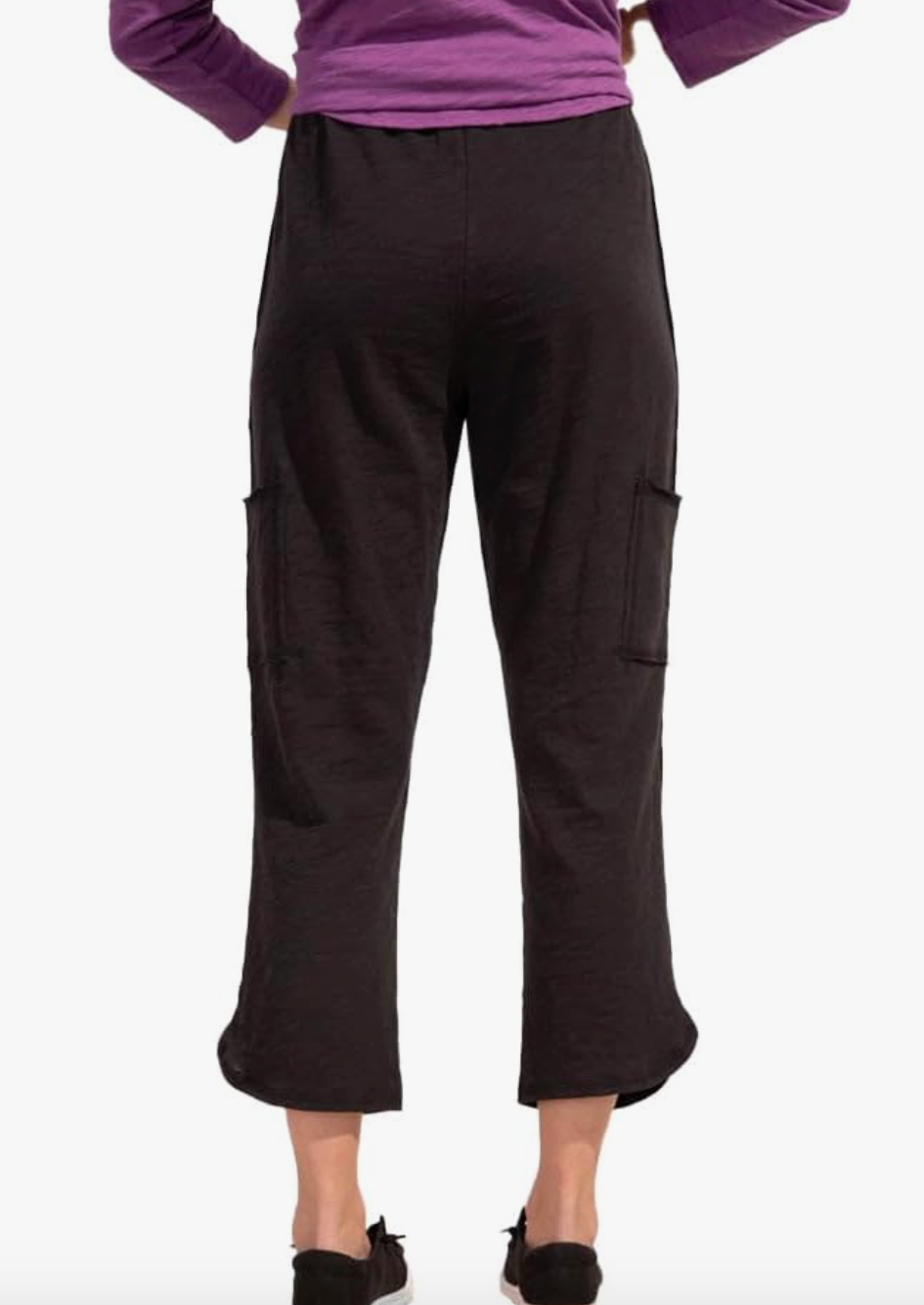 Escape Cotton Slub Pocket Ankle Pant