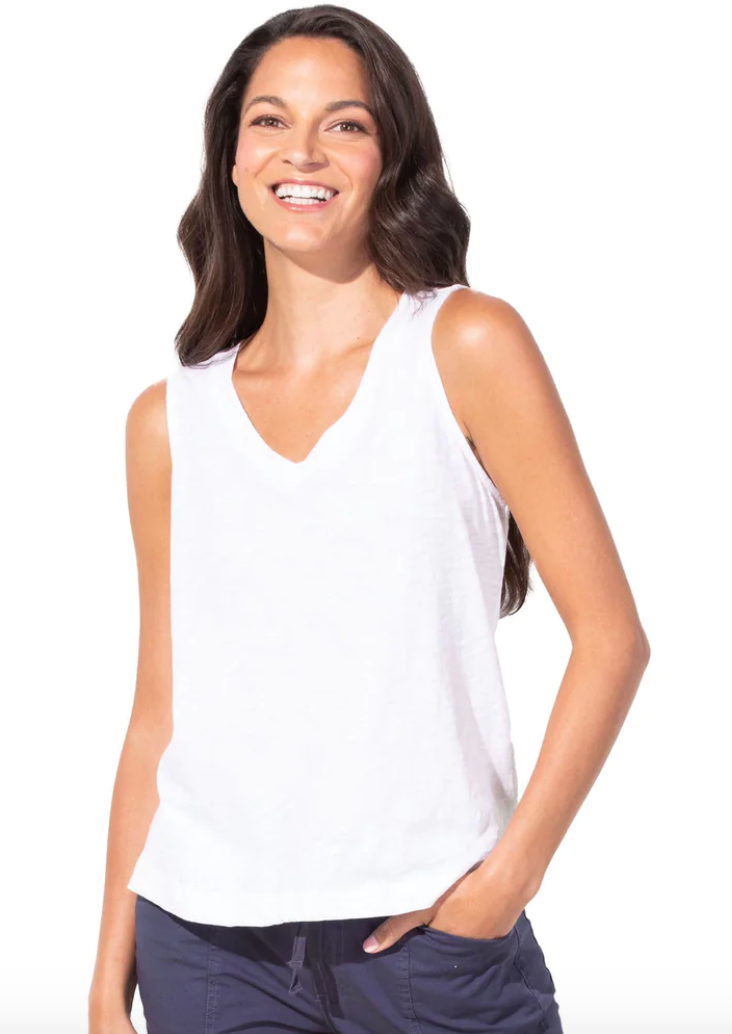 Escape Cotton V Neck Tank