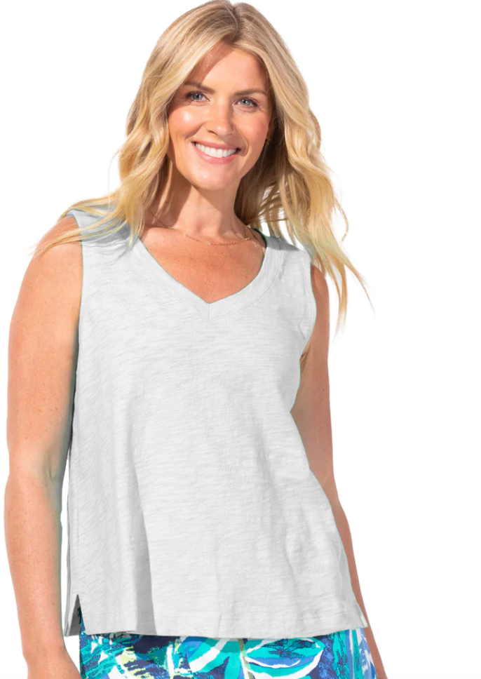 Escape Cotton V Neck Tank