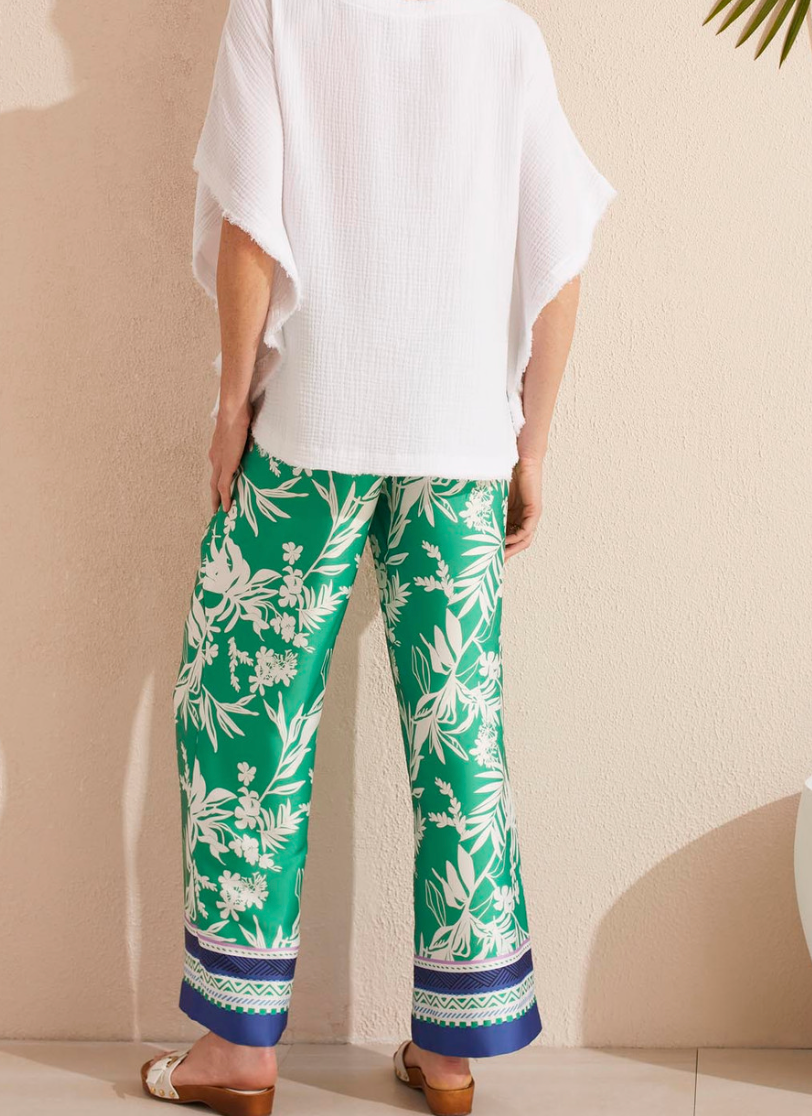 Tribal Flowy Border Print Pant-50% OFF