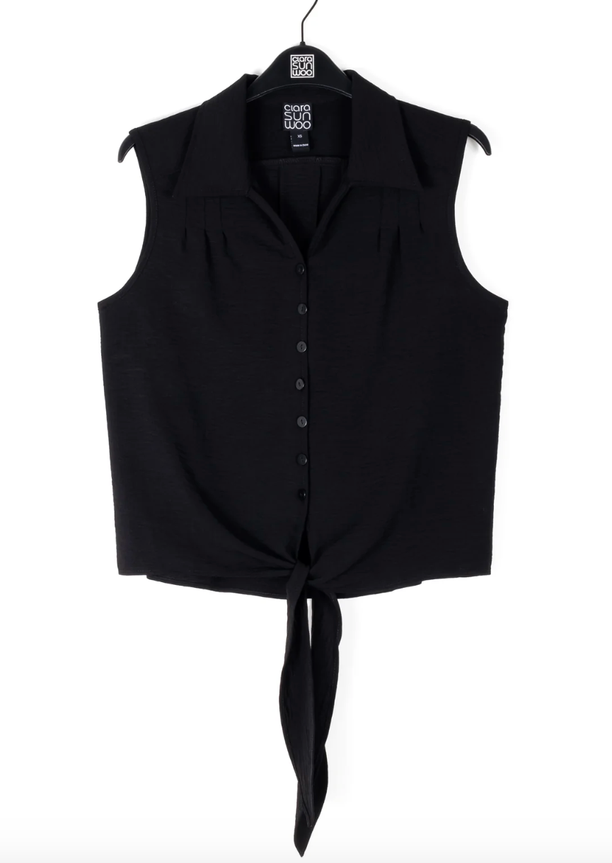 Clara SunWoo Tie Front Top