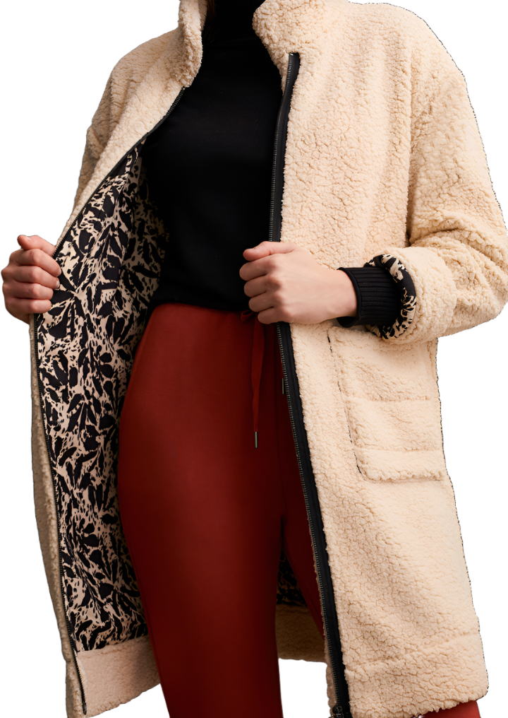 Tribal Lightweight Sherpa Coat-50% OFF