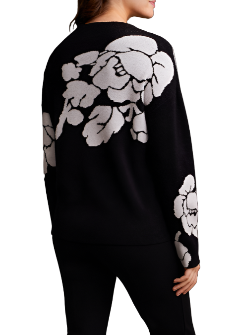 Tribal Long Sleeve Funnel Neck Sweater-50% OFF