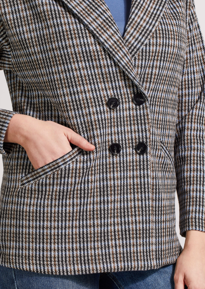 Double Breasted Tribal Knit Blazer-50% OFF