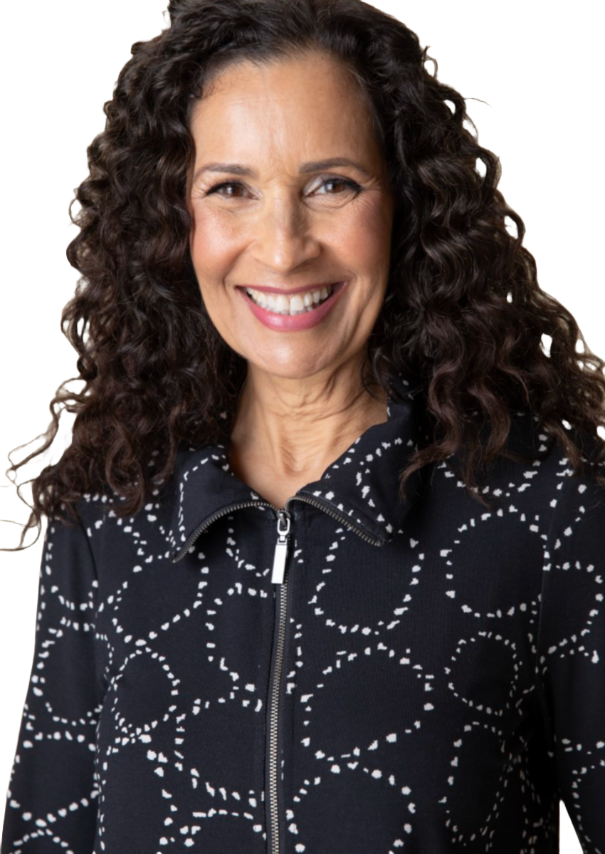 Habitat Core Travel Knit Circles Zip Front Jacket-50% OFF