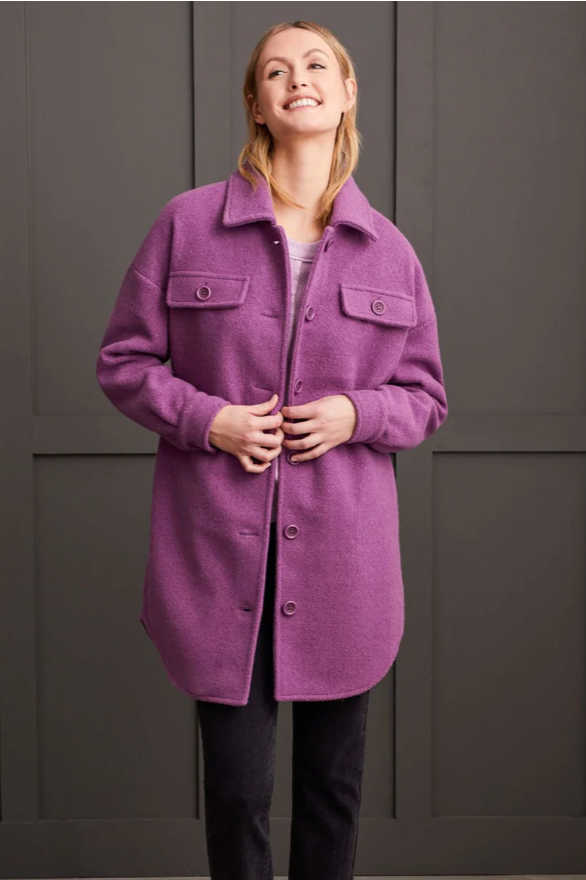 Tribal Boiled Wool Jacket-50% OFF