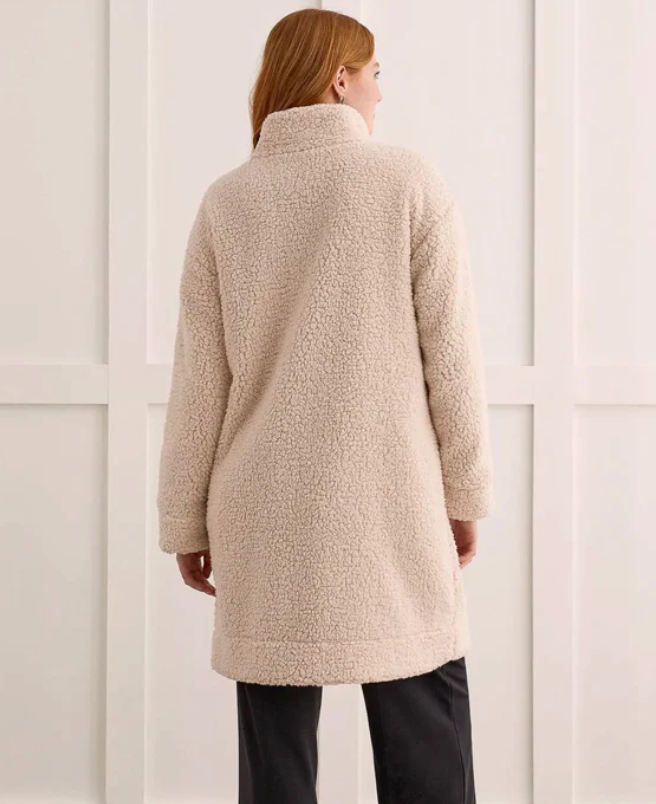 Tribal Lightweight Sherpa Coat-50% OFF