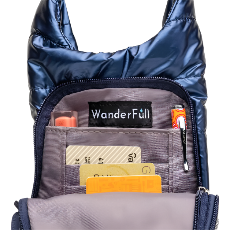 The Original WanderFull Hydrobag-Navy Glossy-Solid Strap