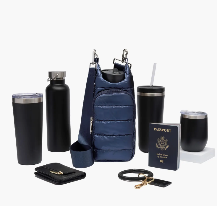 The Original WanderFull Hydrobag-Navy Glossy-Solid Strap