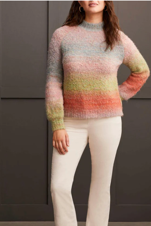 Long Sleeve Mock Neck Sweater-50% OFF