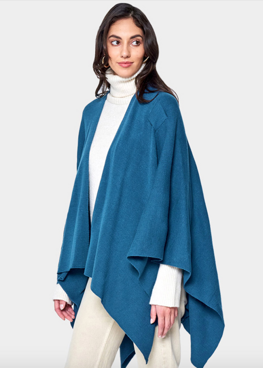Shoulder Strap Solid Ruana Wrap-50% OFF