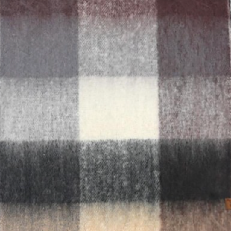 Checkered Pattern Woven Scarf-50% OFF