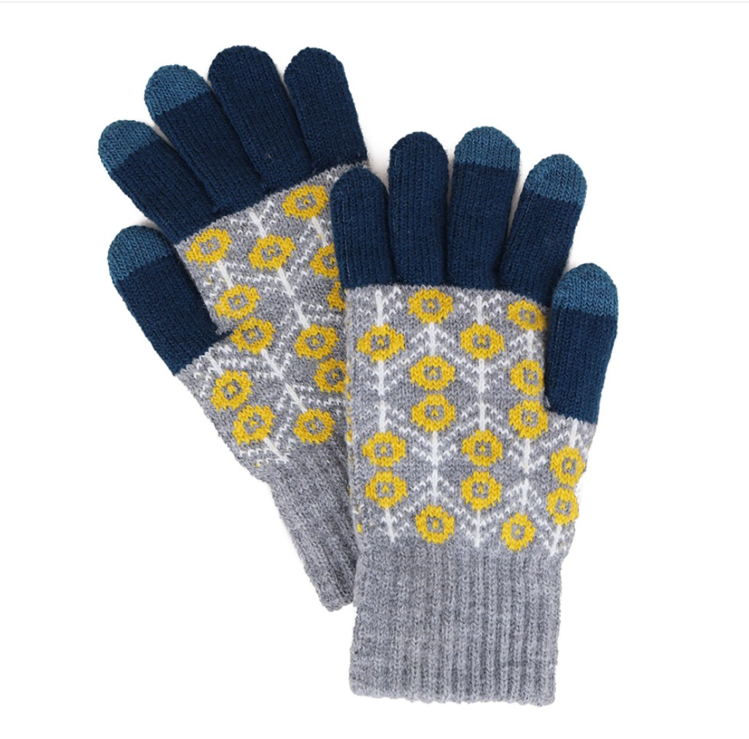 Flower Knit Gloves-50% OFF