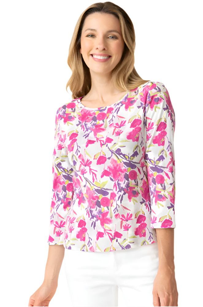 Habitat Cozy Rib Floral Everyday Tee