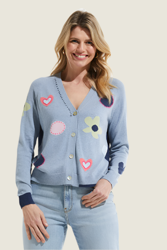 Zaket & Plover Flowers & Spots Cardigan-50% OFF