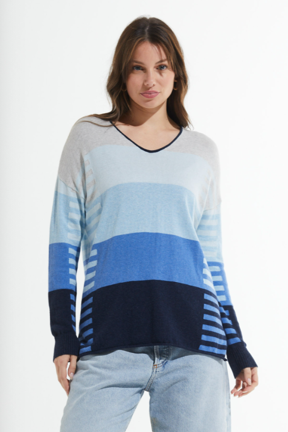 Zaket & Plover Varied Stripe Sweater