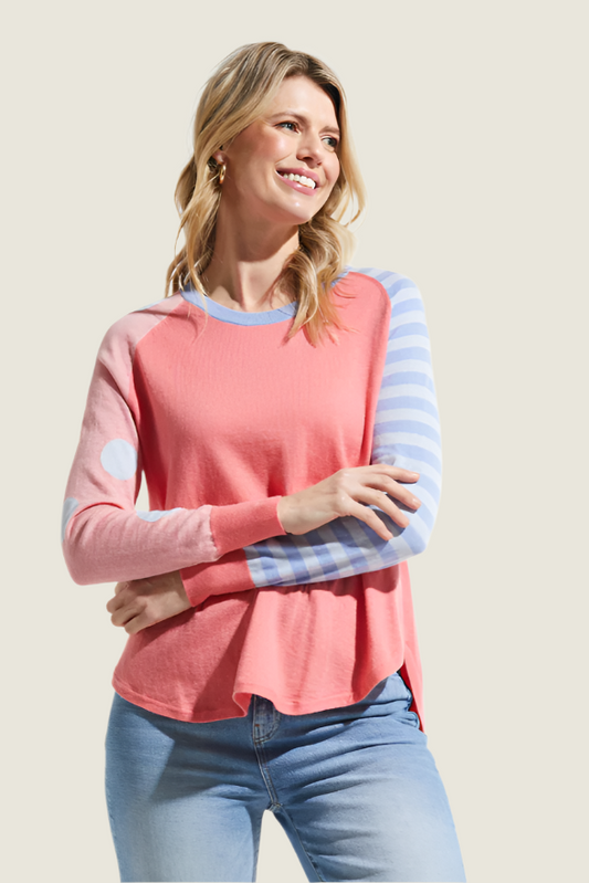 Zaket & Plover Spots & Stripes Sweater-Some Colors 50% OFF