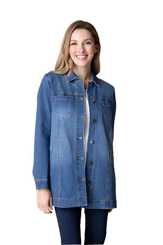 Habitat Stretch Denim Boyfriend Jacket-RESTOCKED!