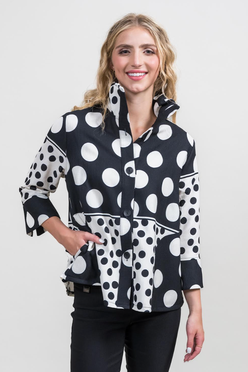 Trisha Tyler Polka Dot Jacket
