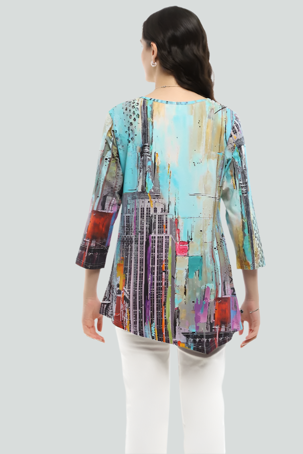 Parsley & Sage Chicago Asymmetrical Hem Tunic